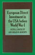 European Direct Investment in the U.S.A. before World War I