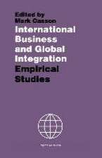 International Business and Global Integration: Empirical Studies