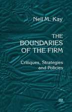 The Boundaries of the Firm