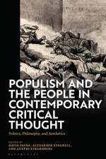 Populism and The People in Contemporary Critical Thought