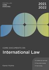 Core Documents on International Law 2021-22