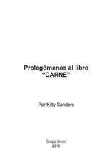 Prolegómenos al libro Carne