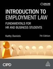 Introduction to Employment Law – Fundamentals for HR and Business Students