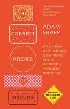 Sharp, A: Correct Order of Biscuits