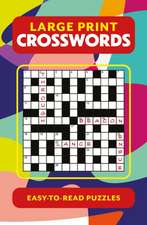 Saunders, E: Large Print Crosswords