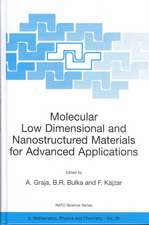 Molecular Low Dimensional and Nanostructured Materials for Advanced Applications