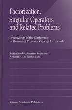 Factorization, Singular Operators and Related Problems