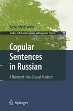 Copular Sentences in Russian: A Theory of Intra-Clausal Relations