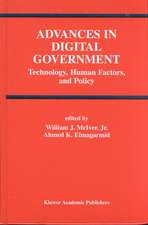 Advances in Digital Government: Technology, Human Factors, and Policy