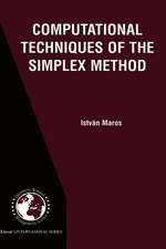 Computational Techniques of the Simplex Method