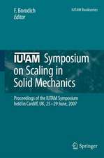 IUTAM Symposium on Scaling in Solid Mechanics: Proceedings of the IUTAM Symposium held in Cardiff, UK, 25-29 June, 2007