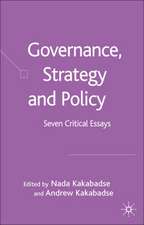 Governance, Strategy and Policy: Seven Critical Essays