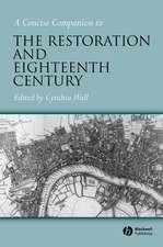 Concise Companion to the Restoration and Eighteenth Century