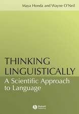 Thinking Linguistically – A Scientific Approach to Language