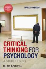 Critical Thinking for Psychology – A Student Guide