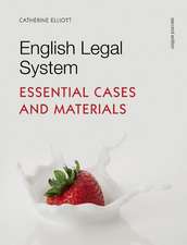 Elliott, C: English Legal System