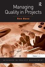 Managing Quality in Projects