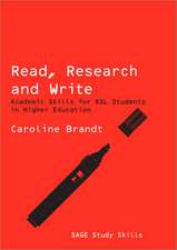 Read, Research and Write: Academic Skills for ESL Students in Higher Education