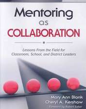 Mentoring as Collaboration