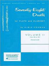 78 Duets for Flute and Clarinet: Volume 2 - Advanced (Nos. 56-78)