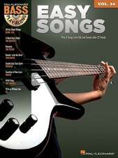 Easy Songs - Bass Play-Along Volume 34 Book/Online Audio