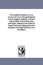 The Youthful Wanderer; Or, an Account of a Tour Through England, France, Belgium, Holland, Germany and the Rhine Switzerland, Italy, and Egypt, Adapte