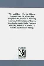 Why and How: Why the Chinese Emigrate, and the Means They Adopt for the Purpose of Reaching America, With Sketches of Travel, Amusing Incidents, Social Customs