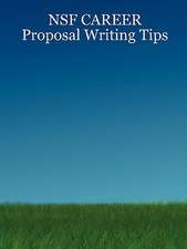 Nsf Career Proposal Writing Tips