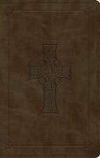 ESV Large Print Value Thinline Bible (TruTone, Olive, Celtic Cross Design)