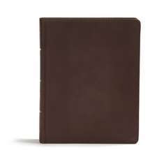 CSB Study Bible, Brown Genuine Leather