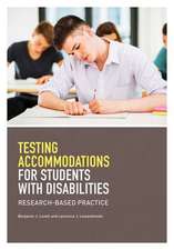 Testing Accommodations for Students with Disabilities