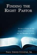 Finding the Right Pastor