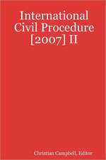 International Civil Procedure [2007] II