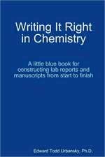 Writing It Right in Chemistry - A Little Blue Book