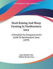 Stock Raising And Sheep Farming In Northwestern Iowa