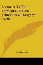 Lectures On The Elements Or First Principles Of Surgery (1880)