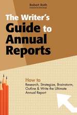 The Writer's Guide to Annual Reports