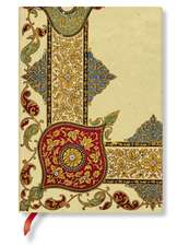 Paperblanks Visions of Paisley Ivory Kraft Lyon Florals Softcover Flexi MIDI Lined 176 Pg 100 GSM