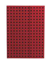 Red on Black (Quadro) B6 Unlined Notebook