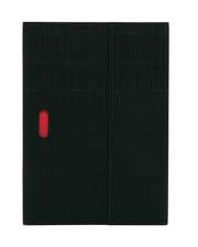 Black (Ondulo) A5 Unlined Notebook