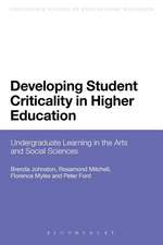 Developing Student Criticality in Higher Education