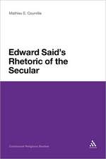 Edward Said's Rhetoric of the Secular