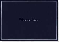 Navy Blue Thank You Notes (Stationery, Note Cards, Boxed Cards)