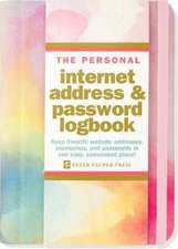 Watercolor Sunset Internet Address & Password Logbook