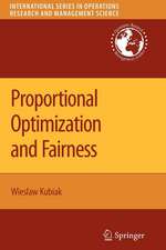 Proportional Optimization and Fairness