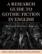 Research Guide to Gothic Fiction in English