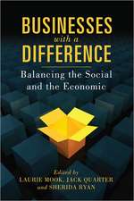 Businesses with a Difference: Balancing the Social and the Economic