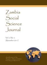 Zambia Social Science Journal, Volume 2: No. 2 (November 2011)