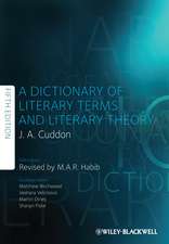 A Dictionary of Literary Terms and Literary Theory 5e