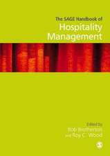 The SAGE Handbook of Hospitality Management